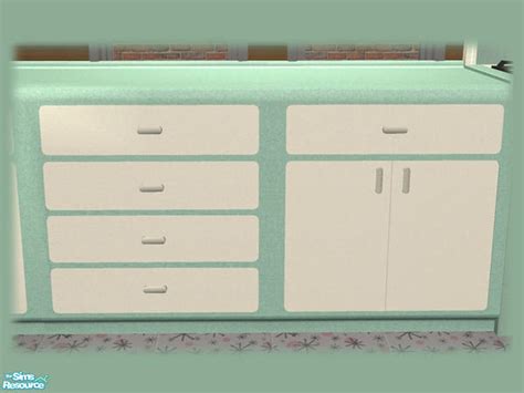 The Sims Resource 50s Retro Kitchen Counterfinish Aqua