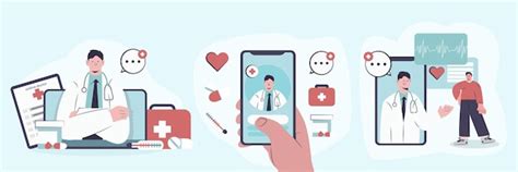 Premium Vector Electronic Medical Services Online Consultations