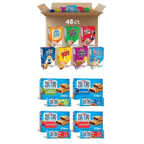 Buy Kellogg S Breakfast Bulk Snack Pack Kellogg S Cereal Variety Pack