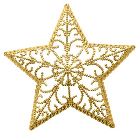Gold Christmas Star Ornament