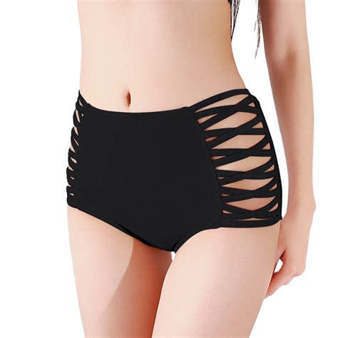 KONDYS Womens Seaxy Bikini Bottoms Tie Side Brazilian Beachwear Sexy