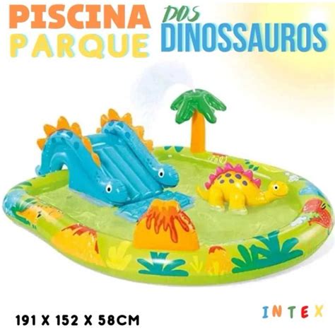 Piscina Infantil Infl Vel Playground Intex Parque Dos Dinossauros