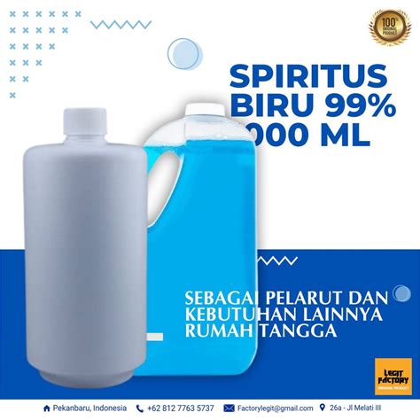 Jual Spiritus Spirtus Putih Spirtus Biru Liter Shopee Indonesia