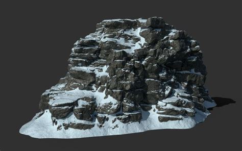 A Very Tall Mountain With Snow On It S Sides And Some Rocks In The