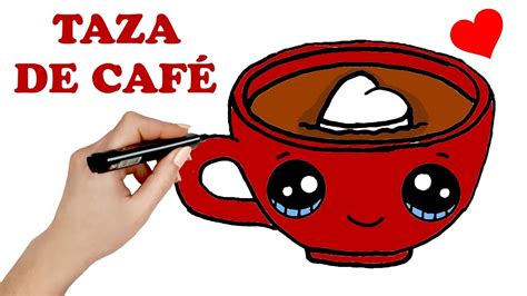 COMO DIBUJAR UNA TAZA DE CAFÉ KAWAII