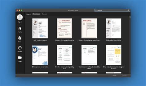 create professional resumes  word templates office tutorial
