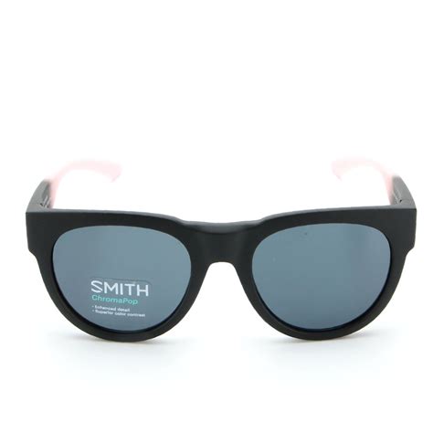 Smith Crusader Chromapop Sunglasses In Matte Black Dusty Pink With Case Ebth