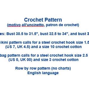 Crochet Pattern For Bikini And Bag PDF Vintage Crochet Pattern For Bathing Suit And Tote Instant