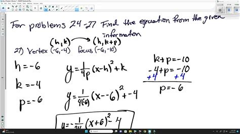 Algebra 2 Chapter 2 Review 2 Youtube