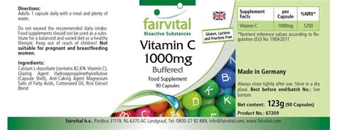 Vitamine C 1000mg tamponnée Boutique Fairvital