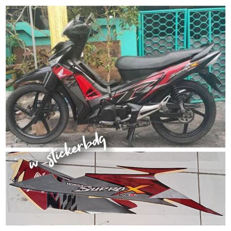 Jual Striping Stiker Honda Supra X R Hitam Shopee Indonesia