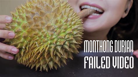 Asmr Monthong Durian Failed Video Soft Eating Sounds Linh Asmr Youtube