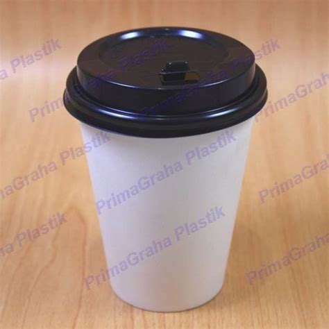 Promo Paper Hot Cup Gelas Kertas Kopi Oz Polos Tutup Isi Pcs Murah Diskon Di Seller