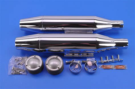 Supertrapp Chrome Tapered Slip On Mufflers Ebay