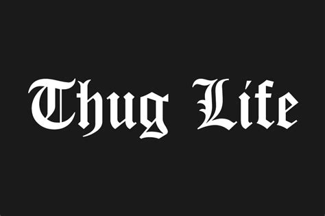 Thug Life Font - Fonts Hut