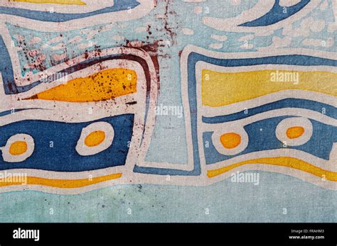 Stripe Hot Batik Background Texture Handmade On Silk Abstract Surrealism Art Stock Photo Alamy