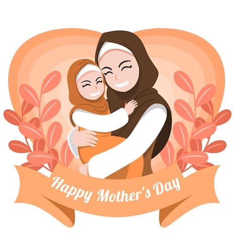 Premium Vector Happy Mothers Day Islamic Concept