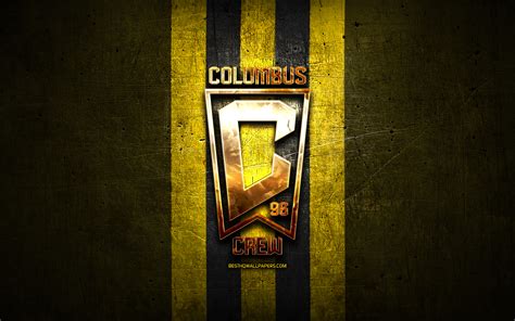 Download wallpapers Columbus Crew new logo, MLS, golden logo, yellow ...