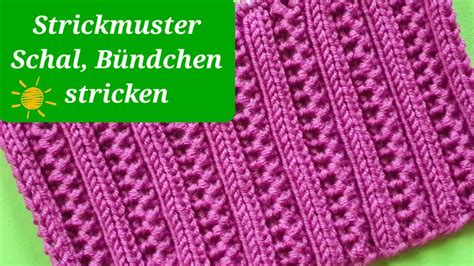 Einfaches Lochmuster Schal Stricken Youtube