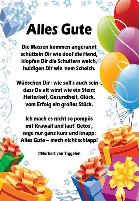 Geburtstag gedichte sprüche Artofit