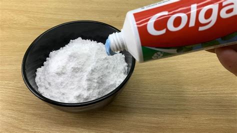 Mixing Toothpaste With Baking Soda Watch The Magic Unfold YouTube