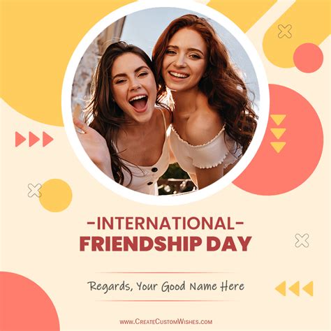 Happy Friendship Day Wishes With Your Photo Ccw