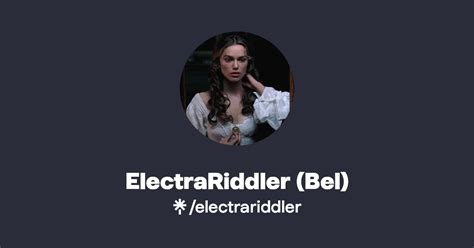 Electrariddler Bel Twitter Instagram Linktree