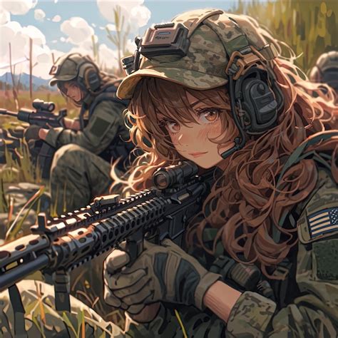 Premium Photo Soldier Girl