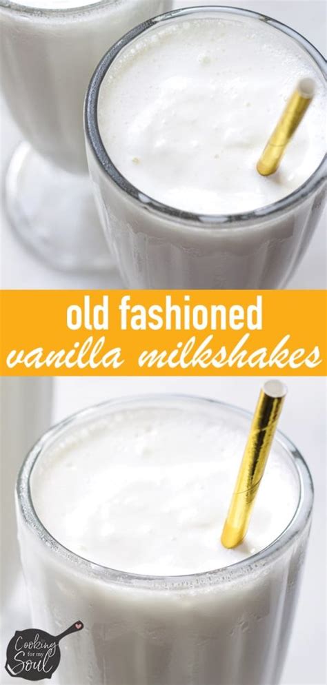 Easy Vanilla Milkshakes (3 Ingredients) - Cooking For My Soul