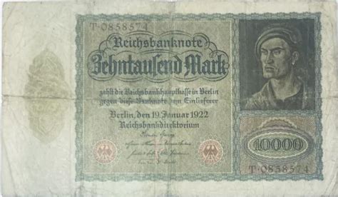 Germany Old German Marks Banknote Deutschland Reichsbanknote