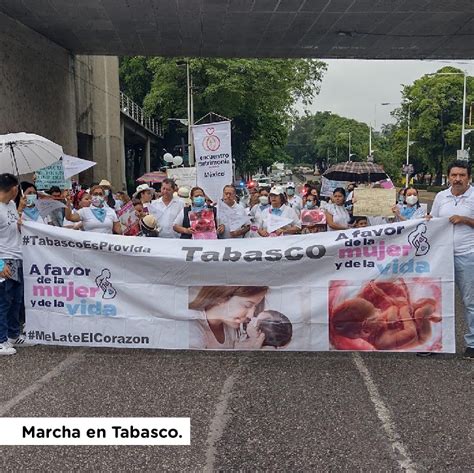 Marcha A Favor De La Mujer Y De La Vida En Tabasco Conparticipacion