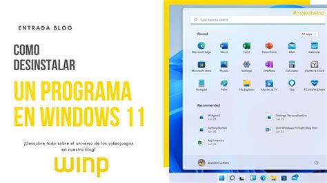 Como Desinstalar Un Programa En Windows 11