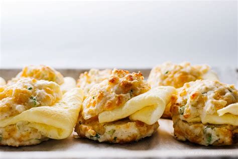 Sour Cream Cheddar and Chives Drop Biscuits - Nine Recipes