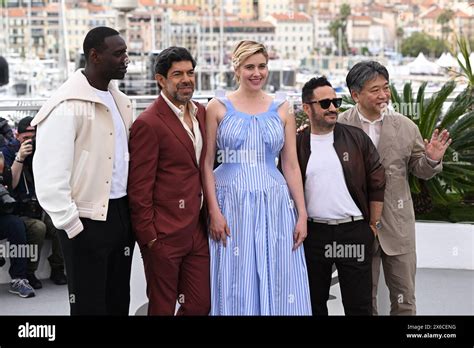 Left To Right Jury Members Omar Sy Pierfrancesco Favino President