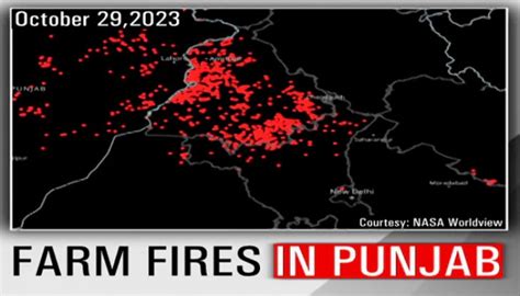 Punjab Reports Stubble Burning Cases In A Single Day Nasa Images