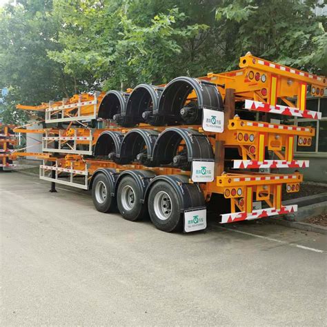 Axle Skeleton Container Trailer Truck Heavy Light Flatbed Semi