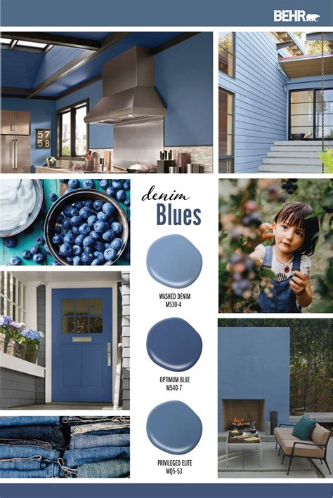 Denim Blues Color Palette | Colorfully BEHR