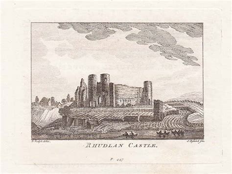 Rhuddlan Antique Prints Maps
