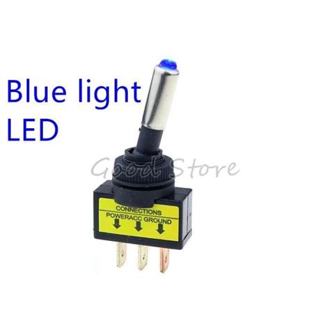 Bleu Interrupteur Bascule Led V A Pi Ces Broches Spst On