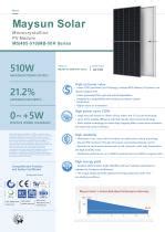 Monokristallines Photovoltaik Modul Ms Mb H Series Maysun