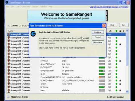 How to use gameranger on Stronghold Crusader - YouTube