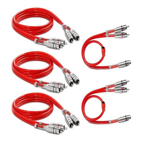 Kit 03 Cabos Rca Stetsom 1 Metro 02 Cabo Y Blindado 1f 2m Shopee Brasil