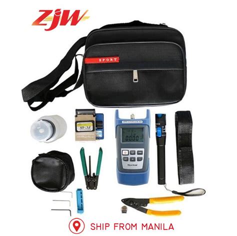 ZJW FTTH Fiber Optic Tool Kit FC 6S Fiber Cleaver Optical Power Meter