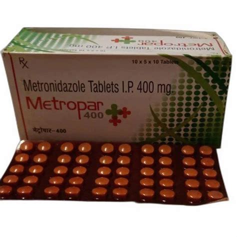 Metronidazole Tablets Ip 400mg At Rs 320box Ajmer Id 27572483762