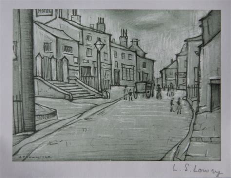 lowry, street scene, prints, signed