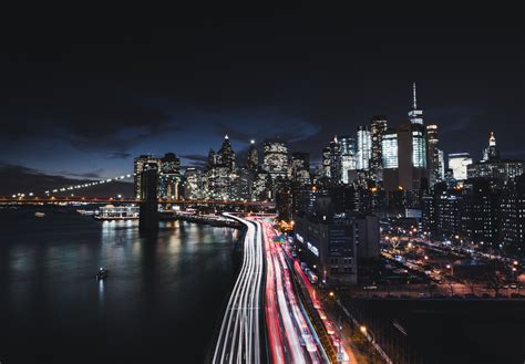 Sfondi Citt Strada Paesaggio Urbano Notte L Esposizione A Lungo