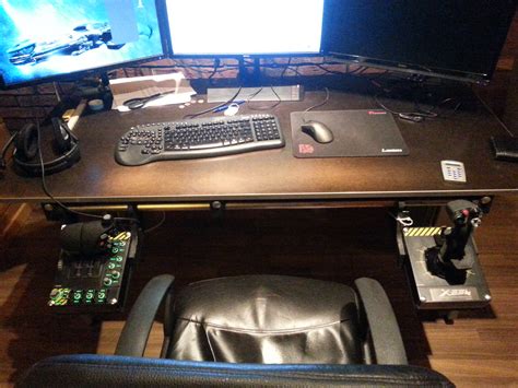 Sliding Hotas Desk Mount Star Citizen