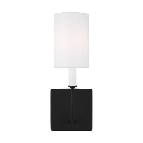 Generation Lighting Greenwich 1 Light Midnight Black Wall Sconce With