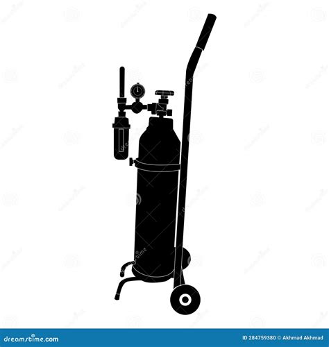 Oxygen Cylinder Icon Stock Vector Illustration Of Equipment