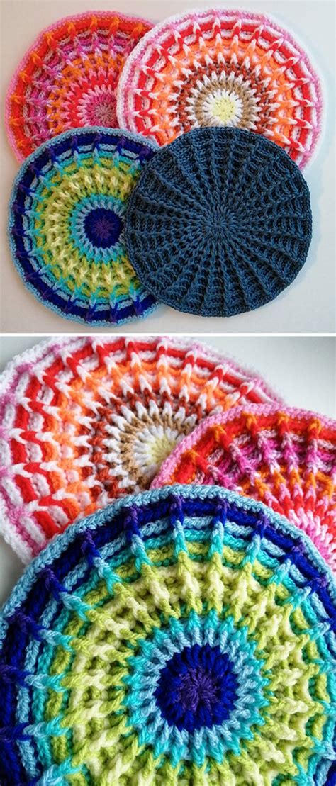 Beautiful Skills Crochet Knitting Quilting Trivet Hot Pad Free Pattern